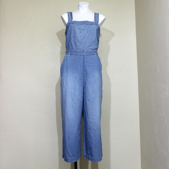 apron bow back jumpsuit